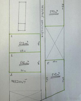 na predaj samostatné pozemky + prístupová cesta v Lehniciach - 4