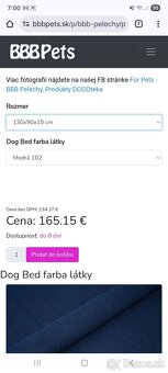 luxusný pelech pre psa/psov 130x90cm - 4