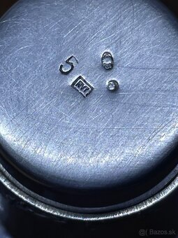 starozitny strieborný pohárik - 4