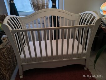 Detská postieľka, masív. ZNÍŽENÁ CENA - 4