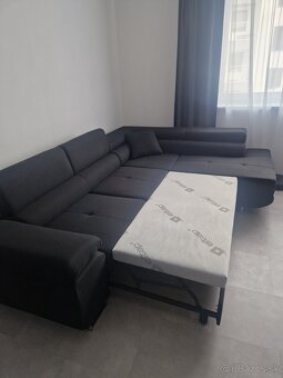 Rohová sedačka čierna - 4