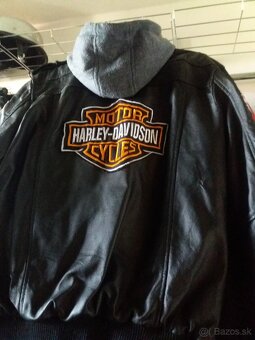 Kozena Bunda S Nasivkami Harley Davidson XL - 4