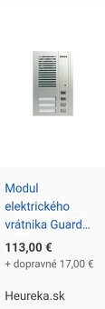 Modul elektrického vrátnikaTESLA GUARD 4+n EV4 4FN 230 14 - 4