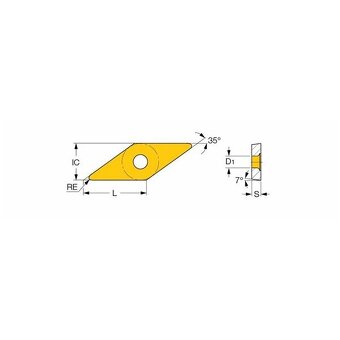 Destičky břitové Iscar VCMT 160404-SM, Nové balení⭐ - 4