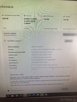 Počítač Intel Core i5-4670 CPU - 4