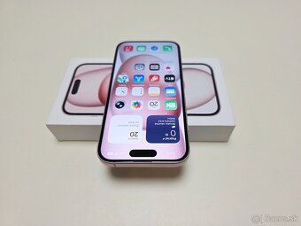 Apple iPHONE 15 PINK 128GB,TOP STAV ,BATERKA 100% - 4