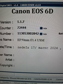 Predám Canon EOS 6D & objektívy 50mm f/1.4 + 17-40mm f/4L - 4