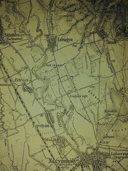 Stará mapa Humenné a okolie-1904. - 4