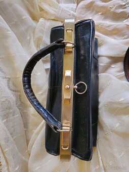 Vintage kožená kabelka - 4