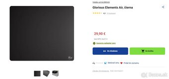 predám hernú podložku Glorious Elements Air XL - 4