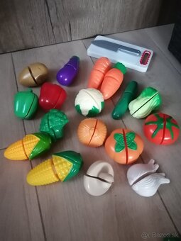Plastová zelenina a ovocie so suchým zipsom - 4