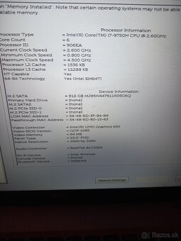 Predam notebook Dell Precision 3541 i7,nvidia quadro p620w - 4