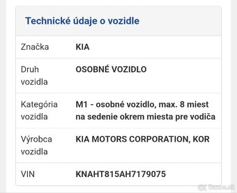KIA CARENS 2018, 1685.00 cm³ 104.00 kW - 4