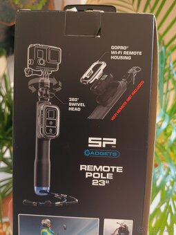 Selfie tyč s krytom na ovládač GoPro hero - 4
