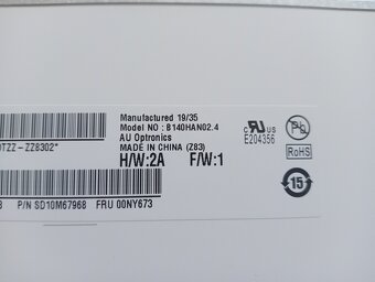 14" LED SLIM displej B140HAN02 , 30pin eDP , FULL HD - 4