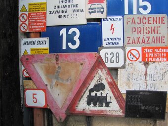 Staré smaltované tabule - 4