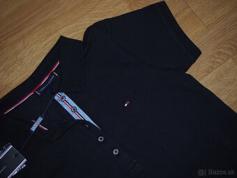 Tommy Hilfiger dámske tmavomodré/čierne polo šaty - 4