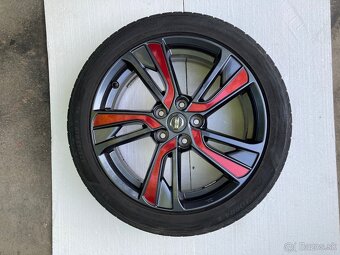 Originál hliníkové disky Nissan R18 + letné pneu - 4