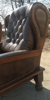 Kožená sedacia súprava 3+1+1 - 4