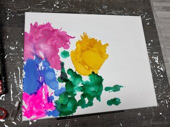 Predávam originálny obraz Nebeský dopad, 50 x 40 cm - 4