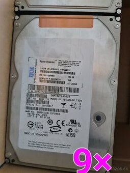 3,5" 15kRPM IBM HDD rôzne -- 139GB SAS / 300GB FCAL - 4