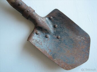 Stará vojenská poľná lopatka. Militárie. - 4