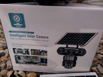 Bezpečnostná otočna solar Wifi IP kamera V380 duál - 4
