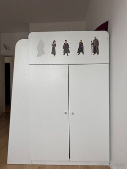 Poschodová posteľ s úložným priestorom a písacím stolom - 4