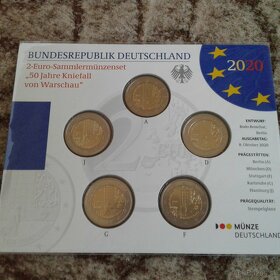 Euromince - Nemecko 2020 proof, BU - 4