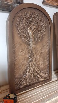 Drevený obraz 62×38cm,hrúbka 5cm buk - - 4