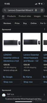 Lenovo Essential Wired Keyboard and Mouse Combo - Slovak - 4