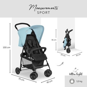 Sportovy kocik Hauck Sport Blue - aktualne do zmazania - 4