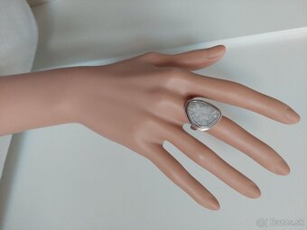 strieborný set s drúzou krištálu/Ŕezervovaný - 4