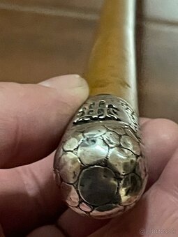 starozitna strieborná špacirka -Rakúsko Uhorsko - 4