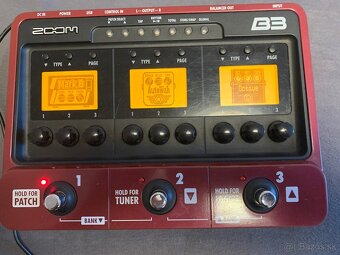 Predám multi efekt ZOOM B3 bass - 4