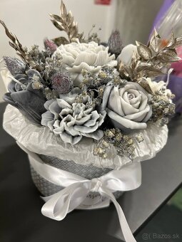 Sviečky a sviečkove kytice, darčekové balenia - 4