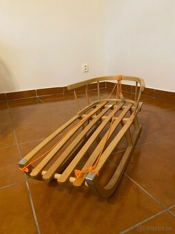 Drevené sánky s opierkou - 4