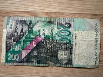 Slovenské bankovky 200 SK rok 1999 séria E - 4
