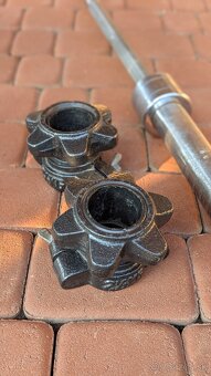 Olympijská tyč + bezpečnostné zámky – 50 mm - 4