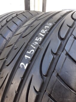 215/45R16 Letné pneu dunlop - 4
