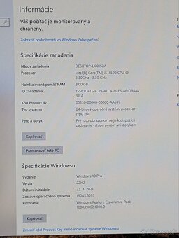 HP ProDesk 400 G1 / i5-4590 / 8GB RAM / 256GB SSD - 4