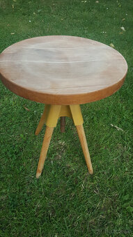 Retro buková stolička ku klavíru - 4