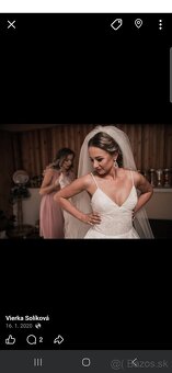 Svadobne saty velkost 34-36 - 4