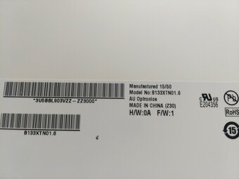 predám 13.3" LED SLIM displej z notebooku B133XTN01 - 4