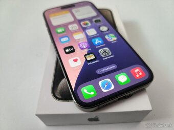 apple iphone 15 PRO 256gb Natural Titanium / Batéria 89% - 4