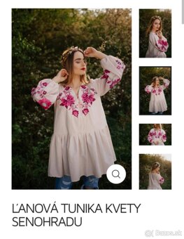 Zľava 50 eur - vyšívaná tunika/šaty zn. J. Wurll Kocanová - 4