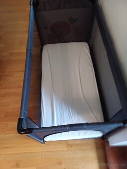 Detská cestovná postielka 120x60 + matrac ikea - 4