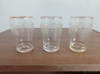 Rôzne retro sada sklenených pohárov - 4