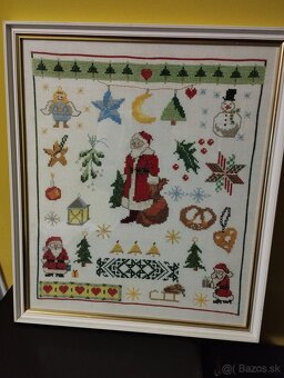 Obrázky vyšívané s rámom - 4