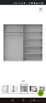 Šatníková skriňa s posuvnými dverami rolldor - 4